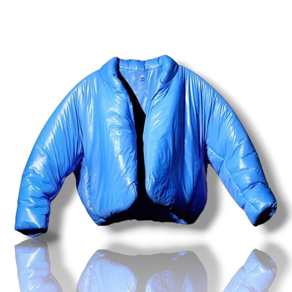 Yeezy YZY x GAP Round Blue Oversized Puffer Jacket Men's Size Medium 48 Unisex